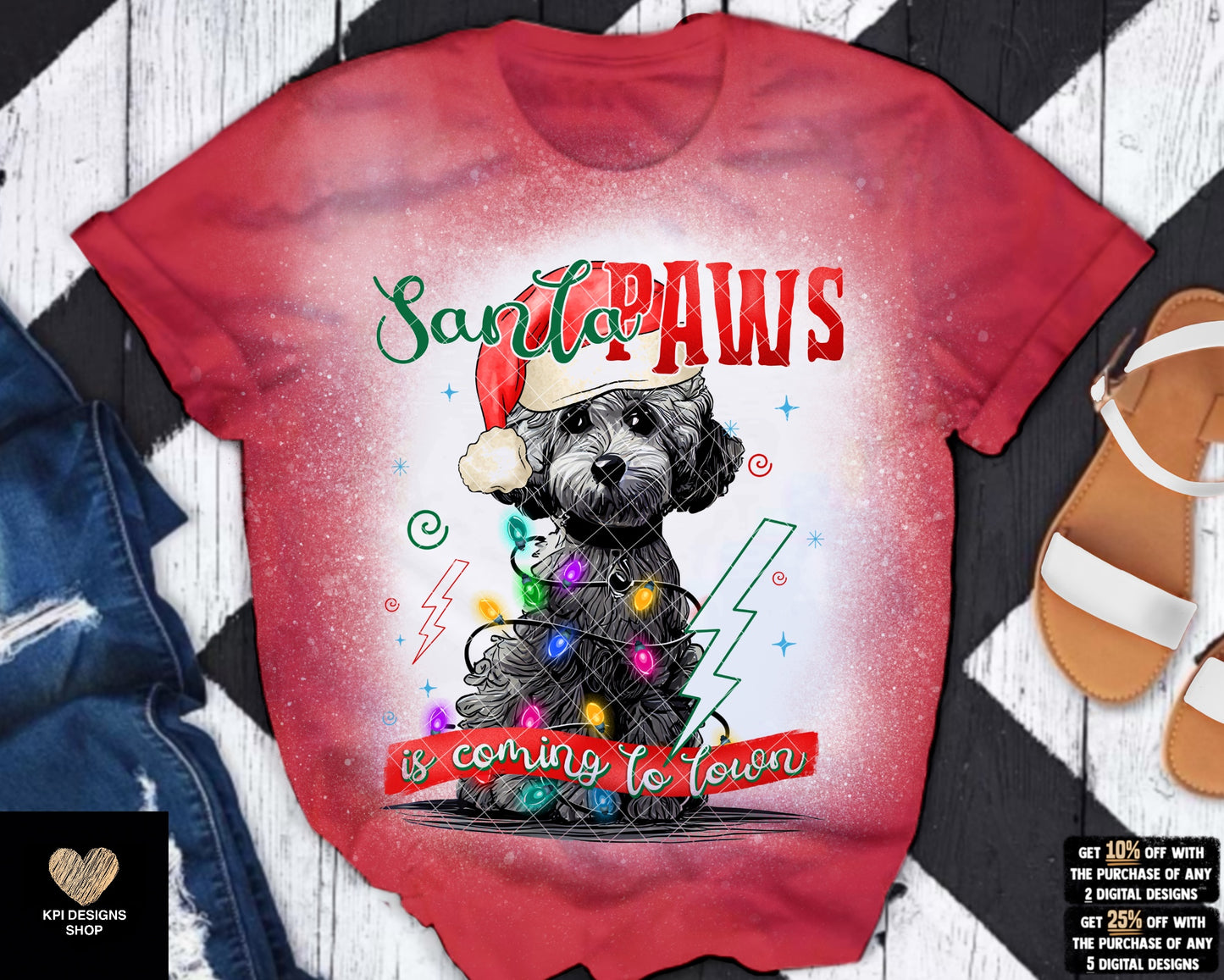 BUNDLE: Santa Paws is Coming to Town (34-pack) - Sept2023 - PNG - Digital Design