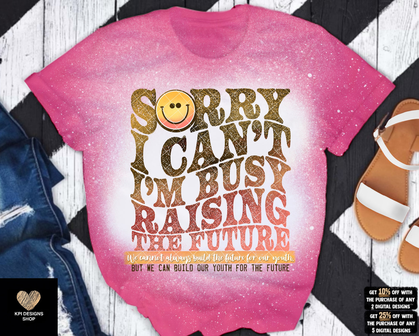 I'm Busy Raising the Future + Matching Pocket - July2023 - Digital Designs - PNG