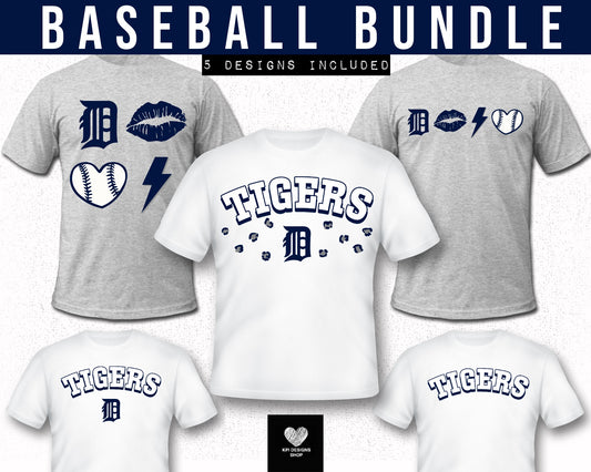 Tigers (5 Design Bundle) - Feb2024 - PNG - Digital Design (Personal Use Recommended)