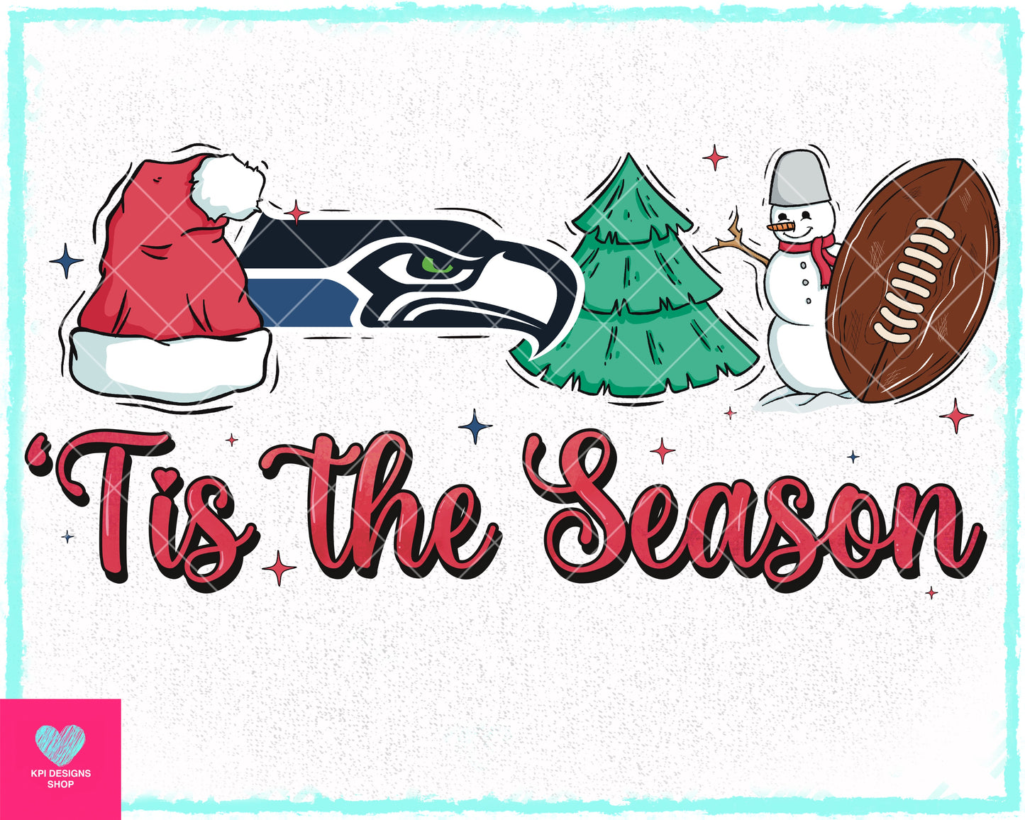 Tis The Season - Seahawks - Oct2023 - PNG - Digital Design (Personal Use Recommended)