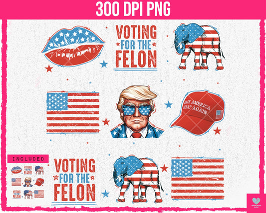 Trump Collage (2-pack) - June2024 - PNG - Digital Design