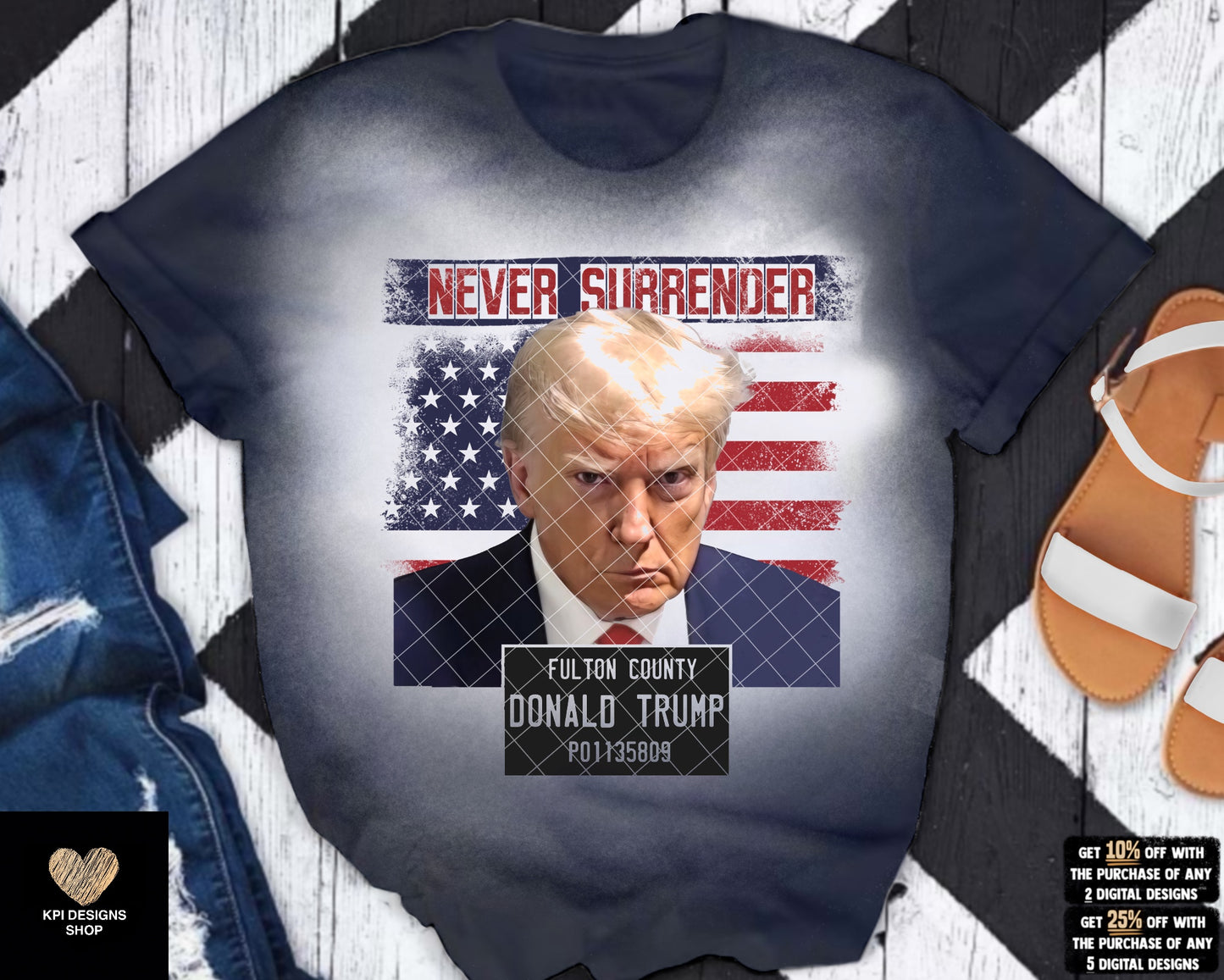 BUNDLE: Trump Mugshot - 14 Files - Aug2023 - PNG - Digital Design