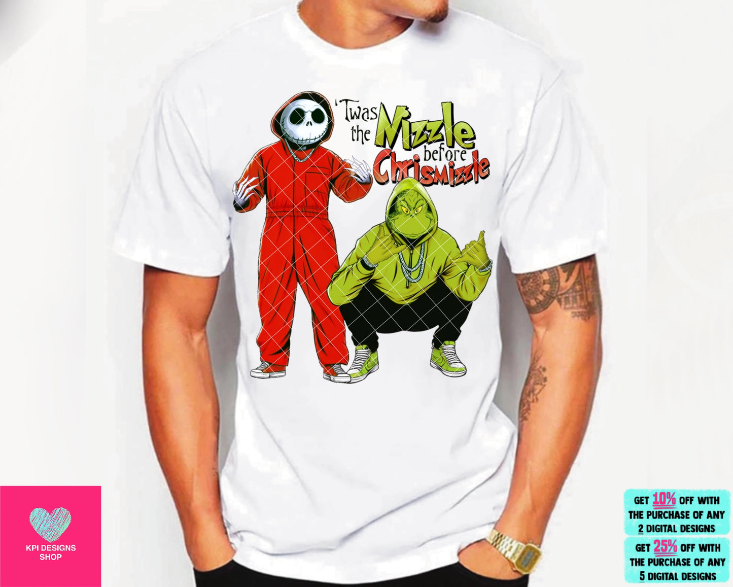 Twas the Nizzle before Chrismizzle (4-pack) - Nov2023 - PNG - Digital Designs - (Personal Use Recommended