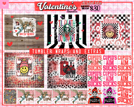 2024 Valentine Bundle (40 Files) - Dec2023 - PNG - Digital Design