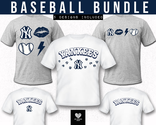 Yankees (5 Design Bundle) - Feb2024 - PNG - Digital Design (Personal Use Recommended)