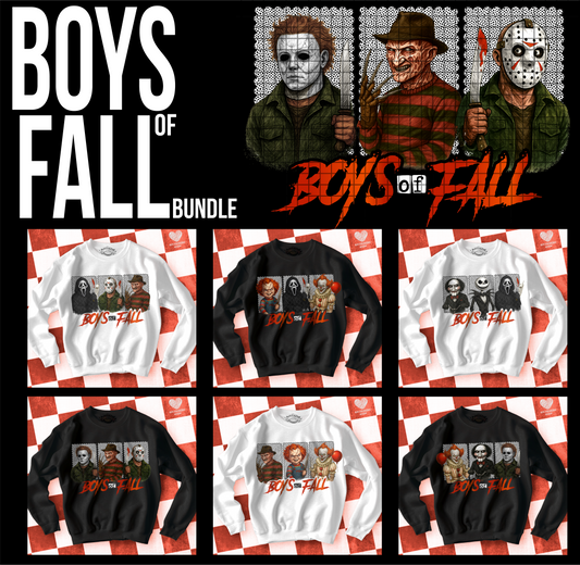 BUNDLE: Boys of Fall (12 Files) - Sept2025 - PNG - Digital Design (Personal Use Recommended)