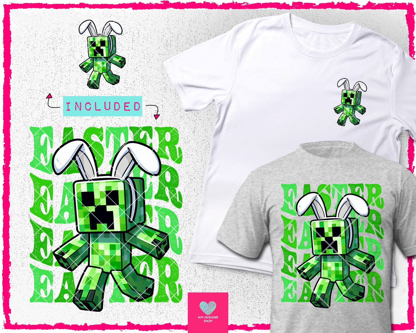 M-Craft Easter + Matching Pocket - Mar2024 - PNG - Digital Design (Personal Use Recommended)