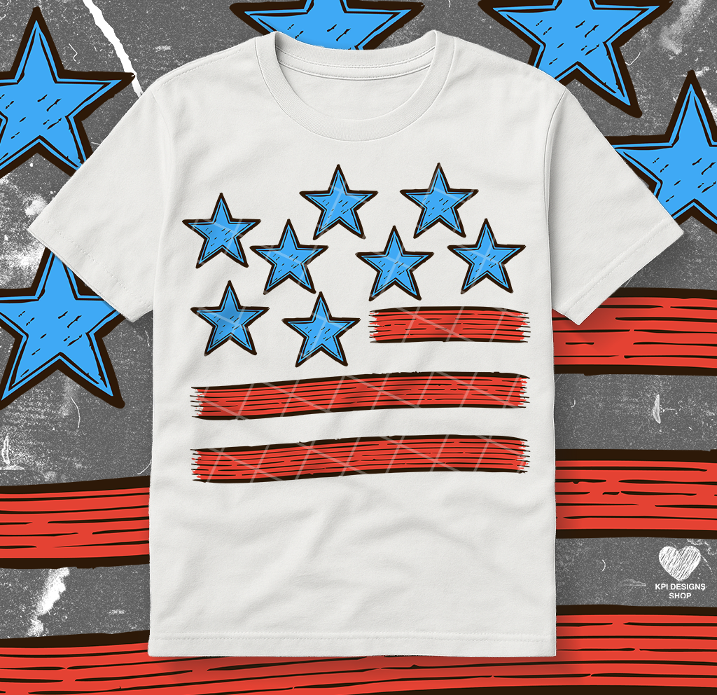 Stars & Stripes - May2025 - PNG - Digital Design