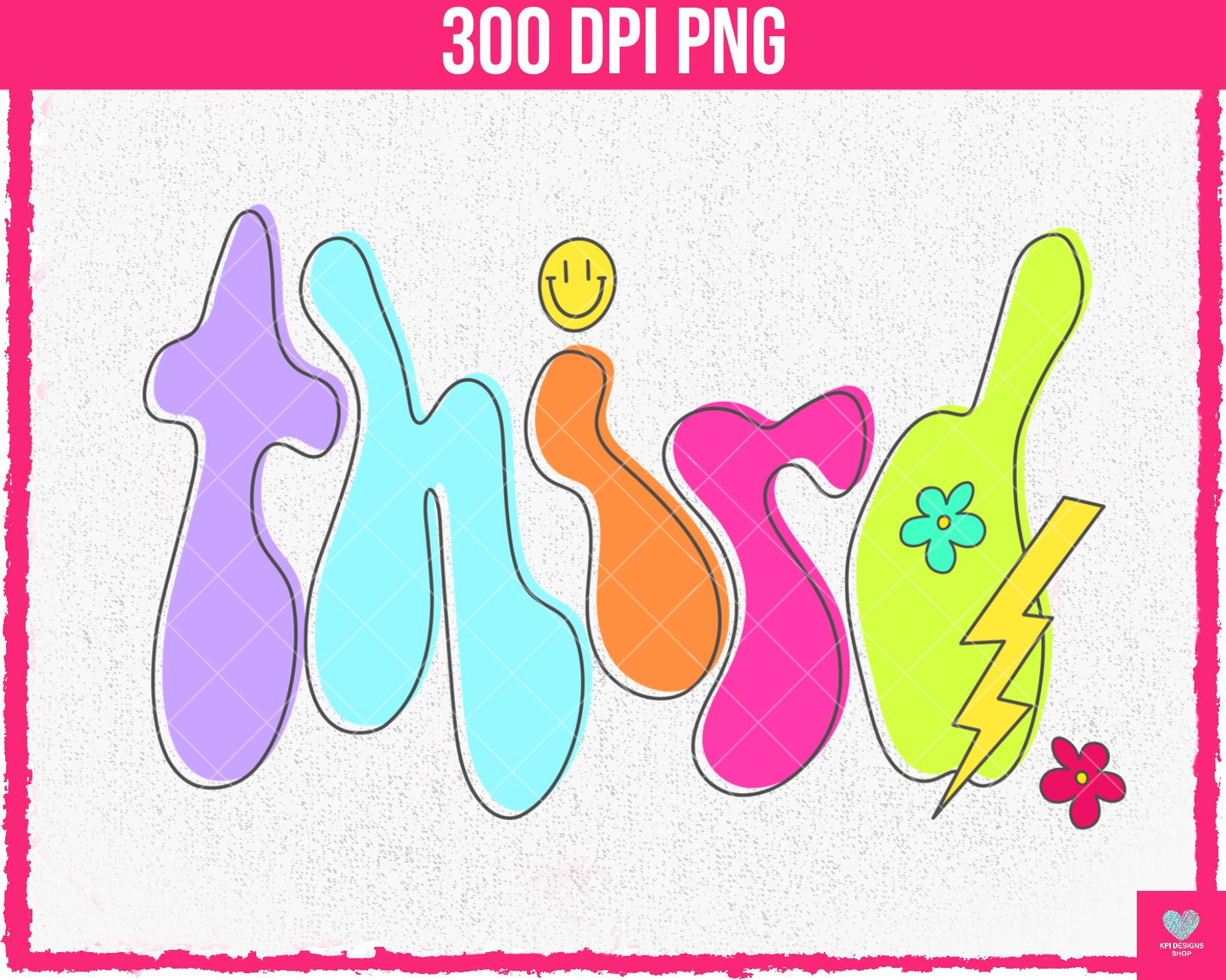 BUNDLE: Neon School (10-pack) - July2024 - PNG - Digital Design