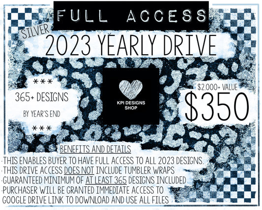 2023 Full Access Drive - SILVER (Tumbler Wraps Excluded)