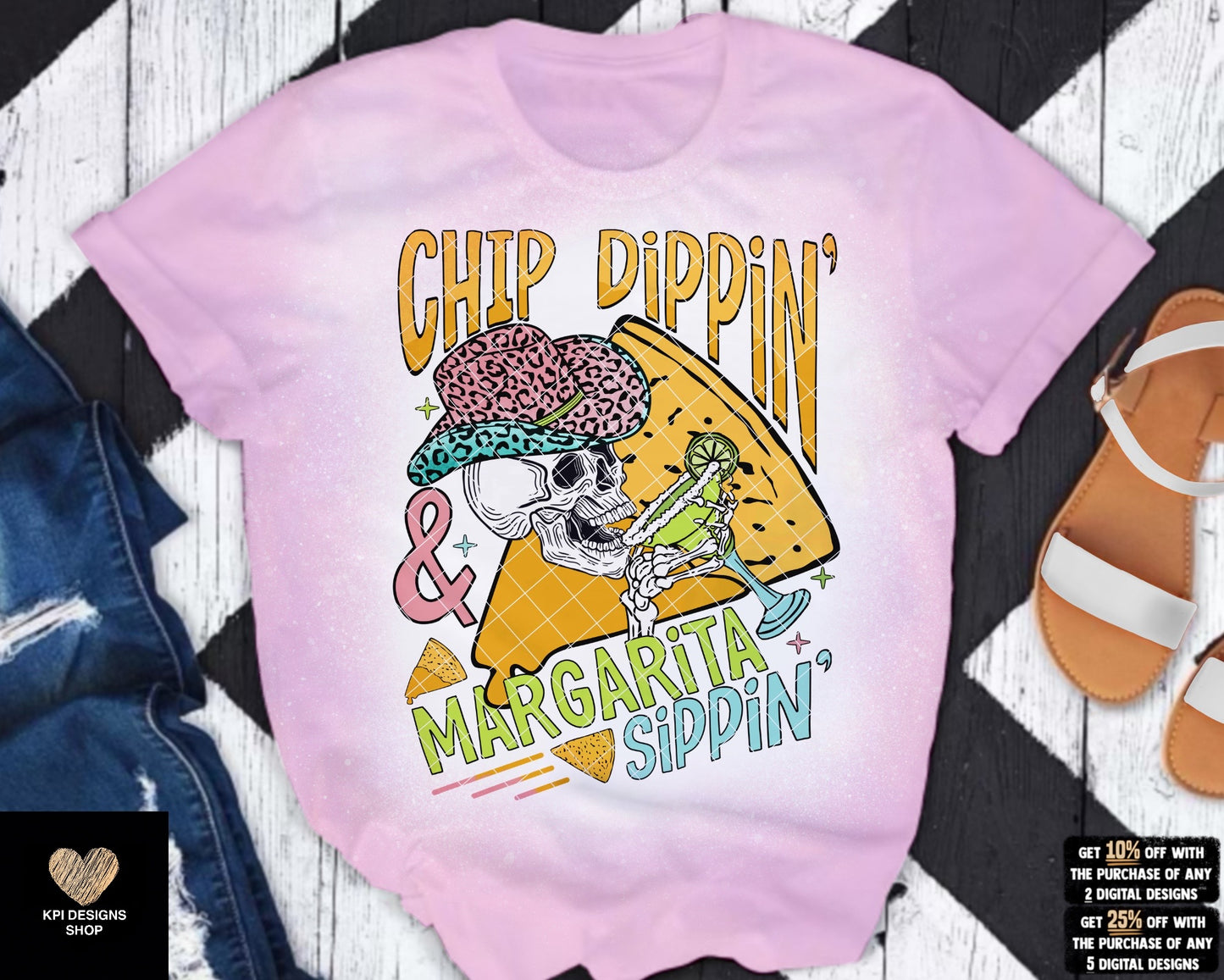 Chip Dippin' & Margarita Sippin' - Apr2023 - PNG - Digital Design