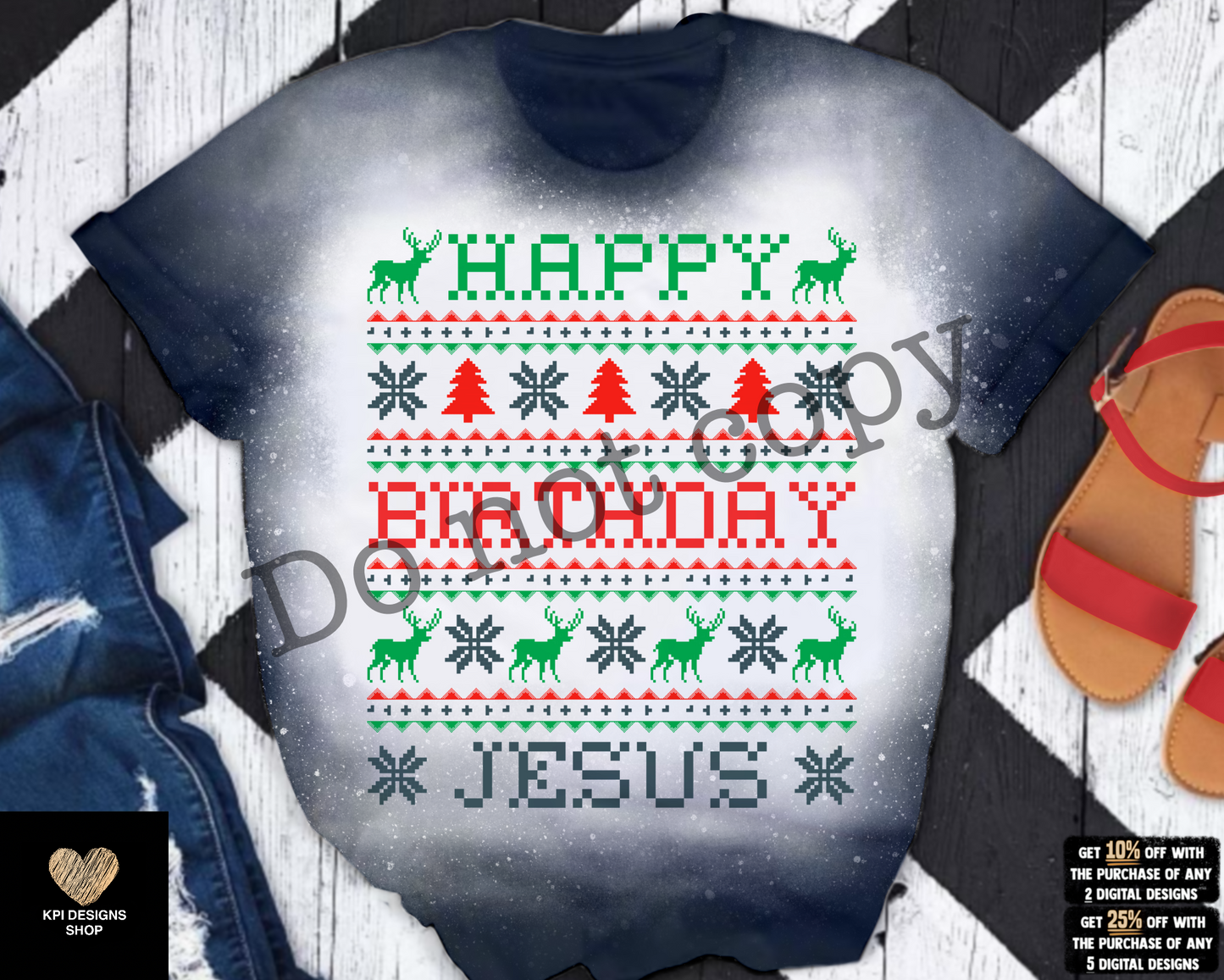 Happy Birthday Jesus (3-pack) - Nov2022 - PNG - Digital Design