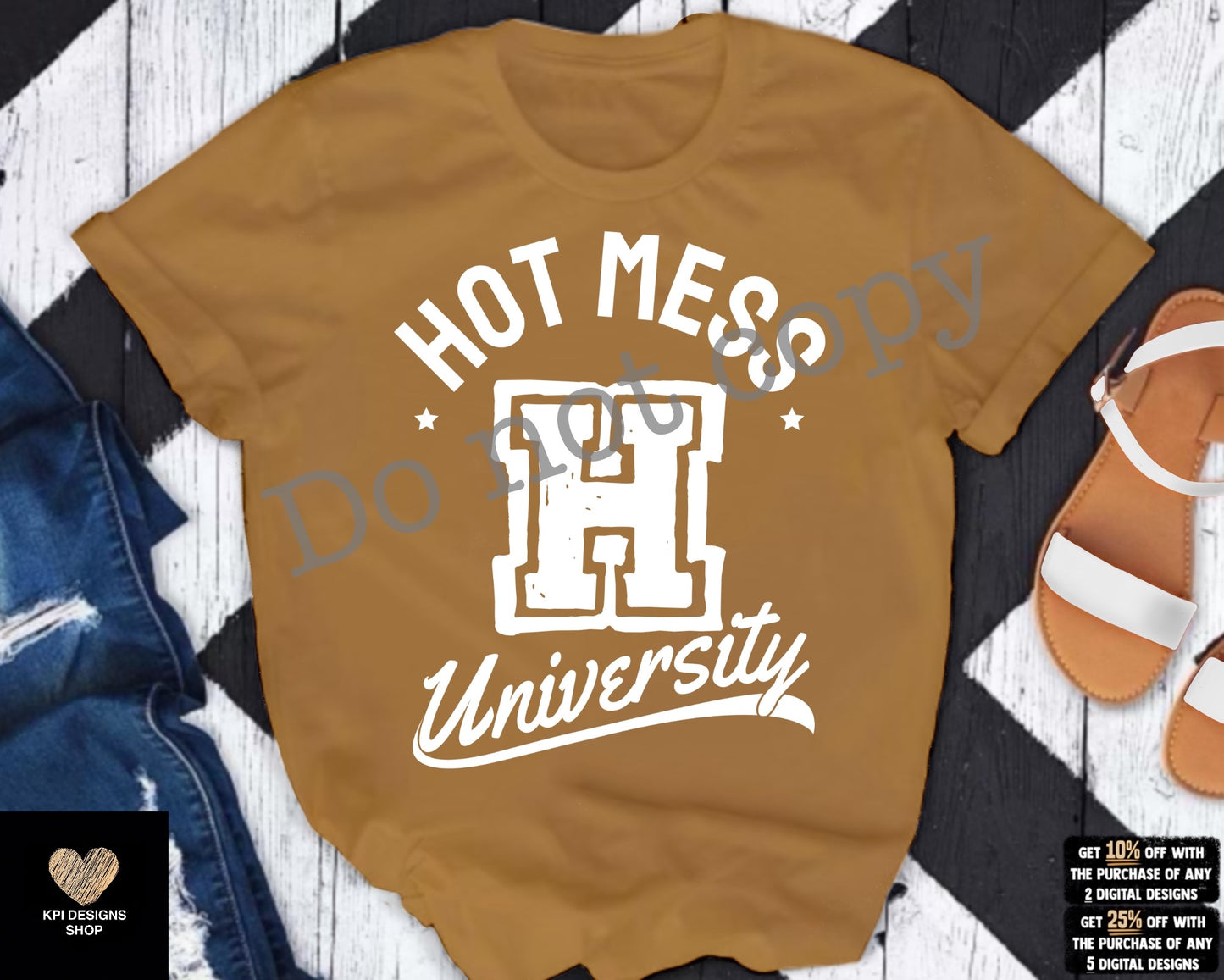 Hot Mess University (5-pack) - Feb2023 - PNG - Digital Design