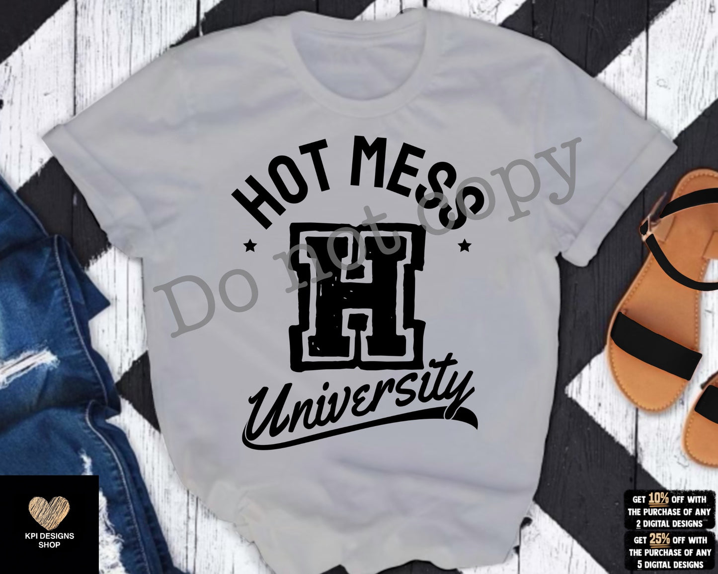 Hot Mess University (5-pack) - Feb2023 - PNG - Digital Design