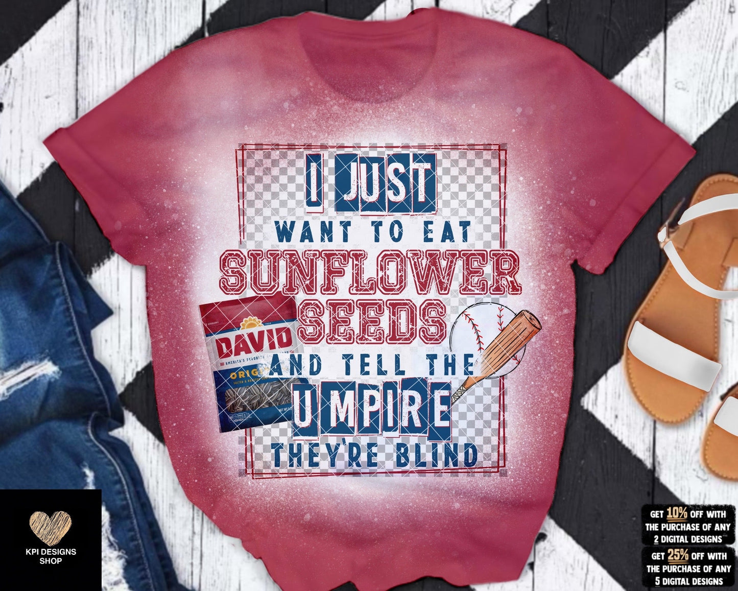 Sunflower Seeds & Blind Umpires (Baseball) - Mar2023 - PNG - Digital Design