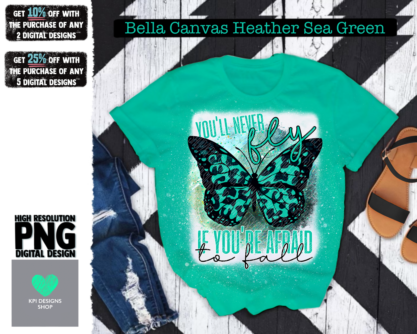 You'll Never Fly If You're Afraid to Fall - Feb2022 - PNG - Digital Design