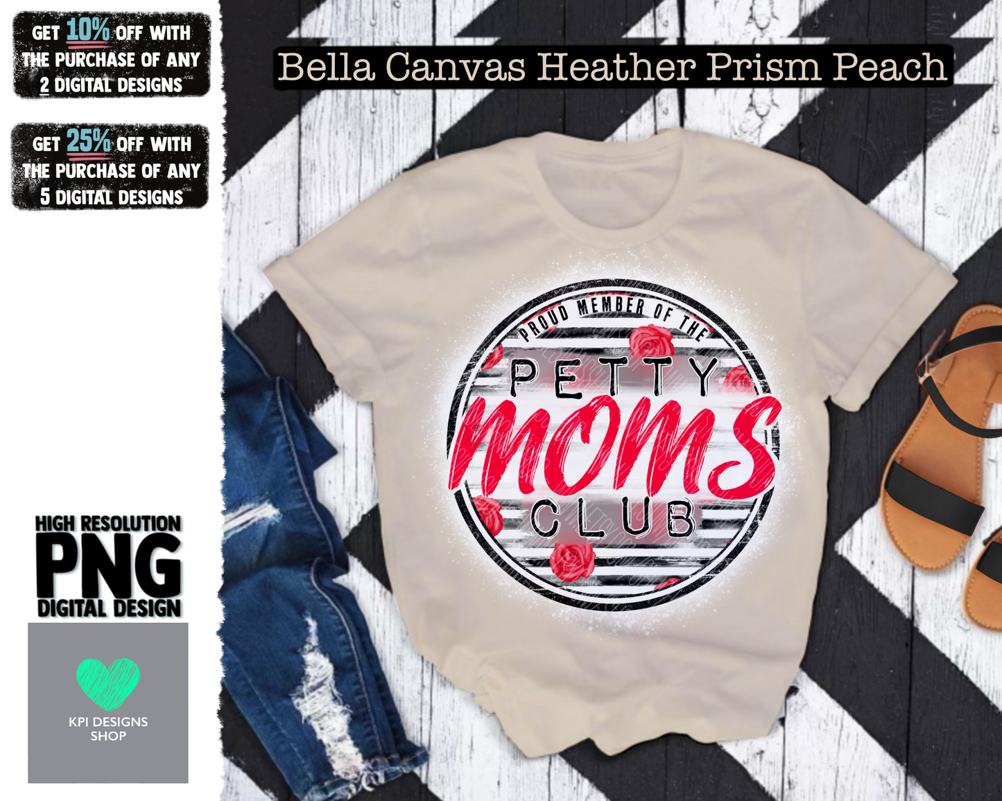 Petty Moms Club Circle - (3-pack) - Feb2022 - PNG - Digital Design
