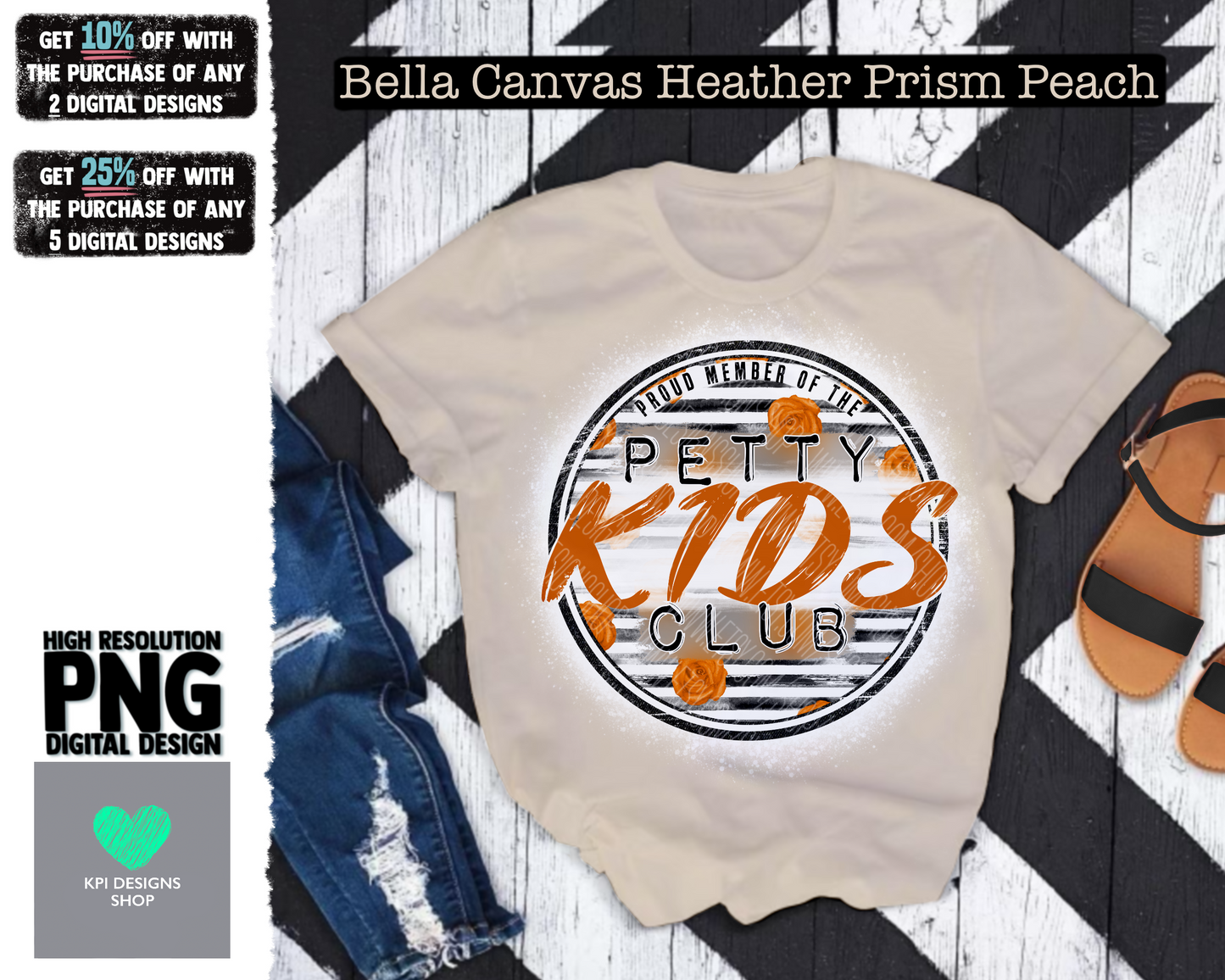 Petty Kids Club Circle - (3-pack) - Feb2022 - PNG - Digital Design