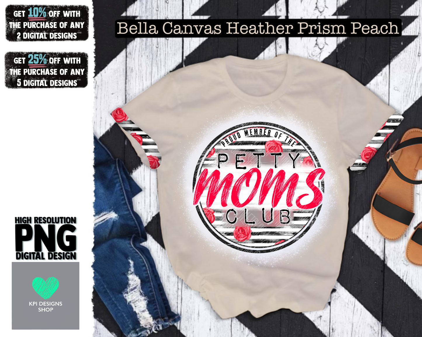 Petty Moms Club Circle - (3-pack) - Feb2022 - PNG - Digital Design