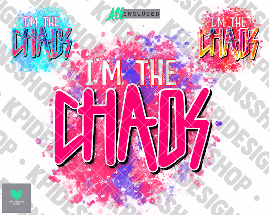 I'm the Chaos (3-pack) - Aug2022 - PNG - Digital Design