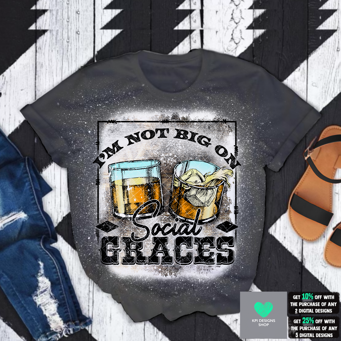 I'm Not Big on Social Graces (3-pack) Apr2022 - PNG - Digital Design