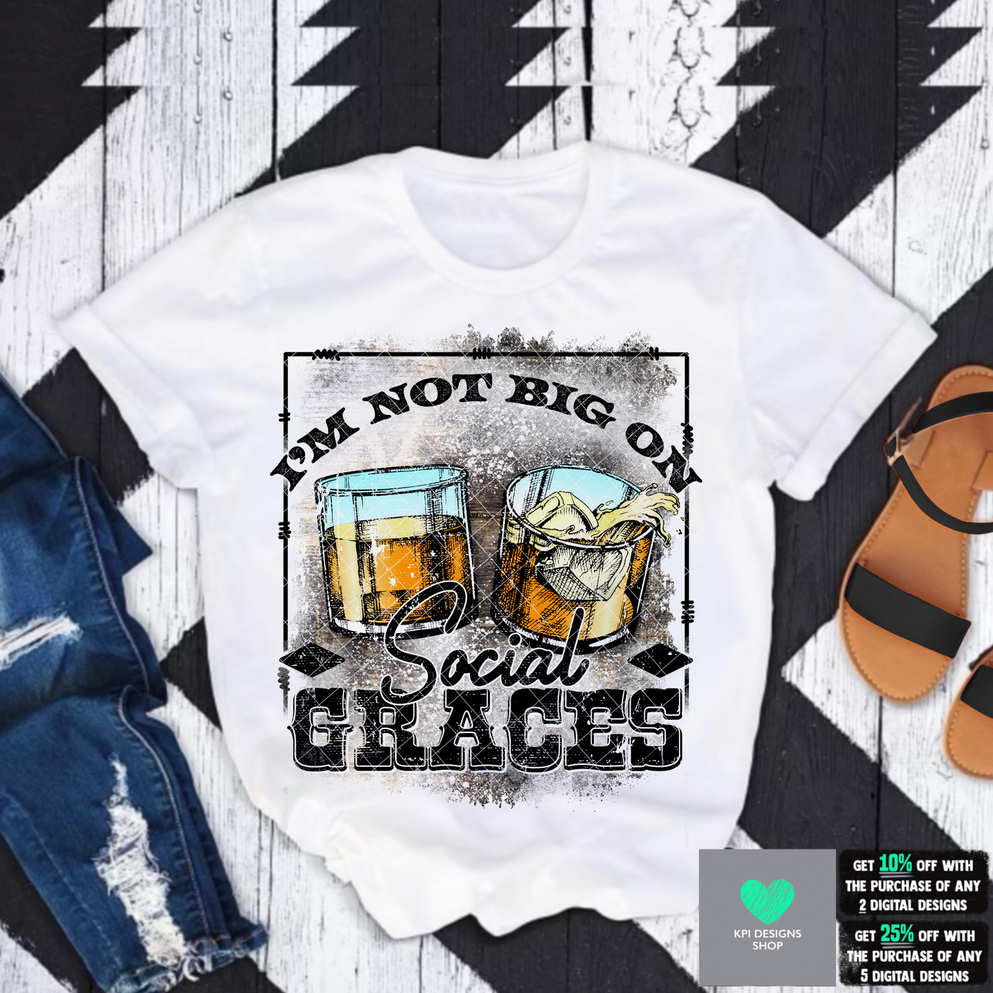I'm Not Big on Social Graces (3-pack) Apr2022 - PNG - Digital Design