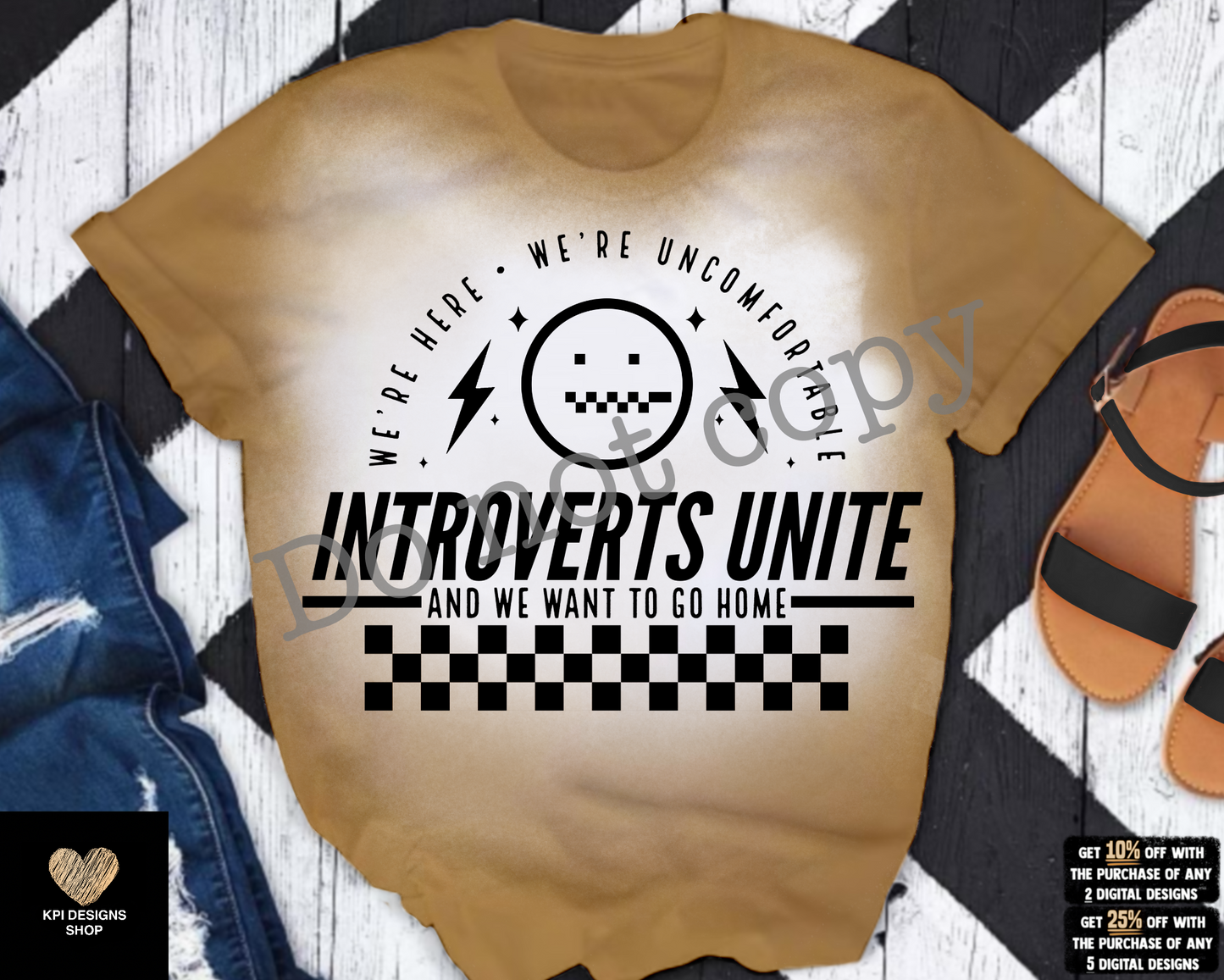 Introverts Unite (3-pack) - Dec2022 - PNG - Digital Design
