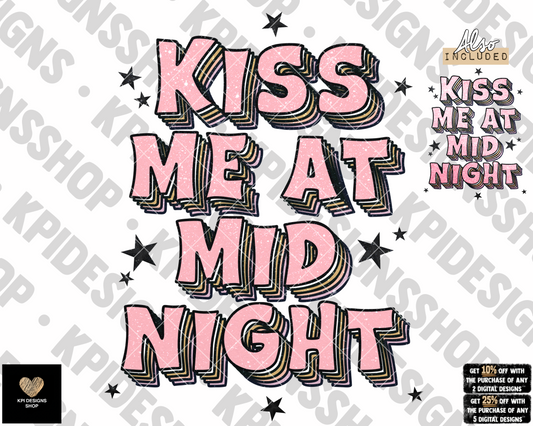 Kiss Me at Midnight (2-pack) - Dec2022 - PNG - Digital Design