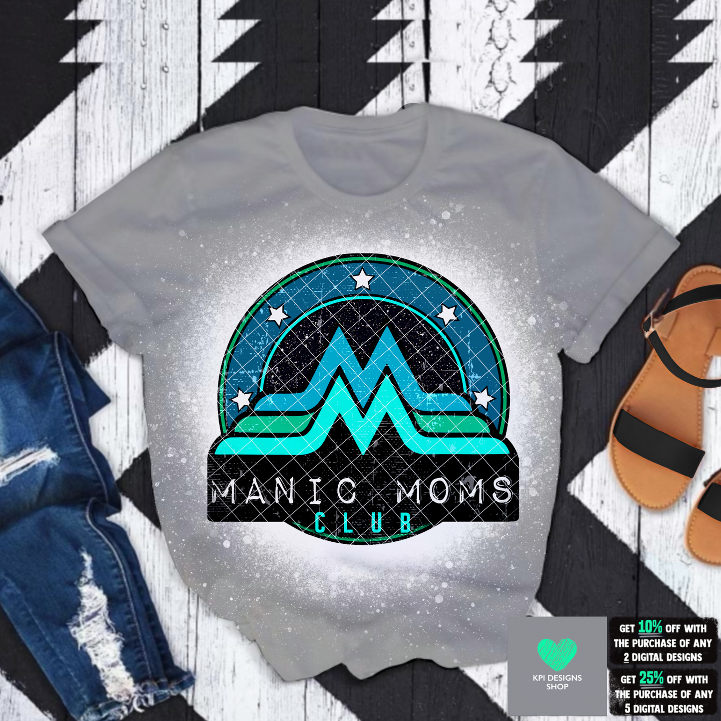 Manic Mom's Club (3-pack)- May2022 - PNG - Digital Design
