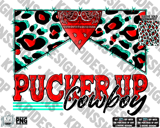 Pucker Up Cowboy - PNG - Digital Design