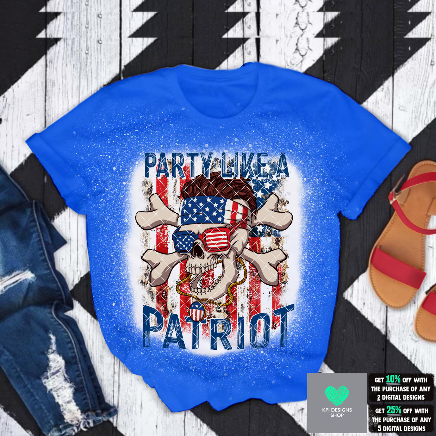 Party Like a Patriot - May2022 - PNG - Digital Design