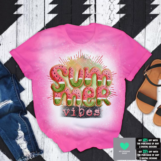 Summer Vibes (Cookie Letters) -3-pack - June2022 - PNG - Digital Design