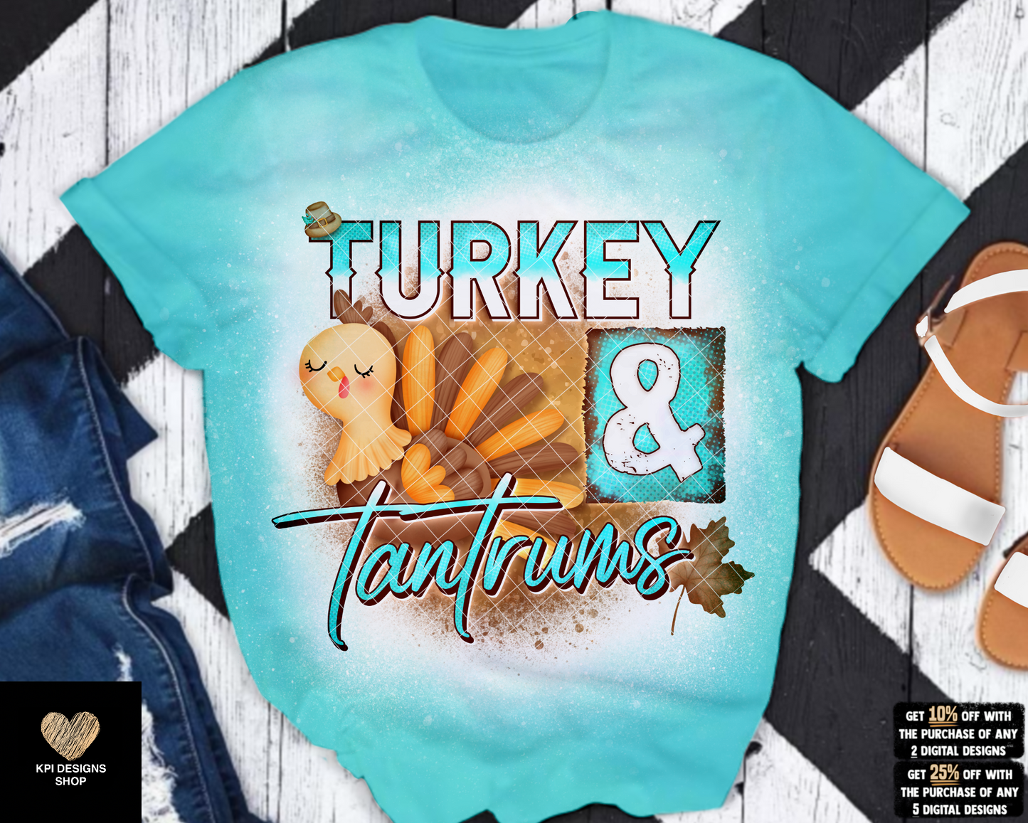 Turkey & Tantrums (2-pack) - Oct2022 - PNG - Digital Design