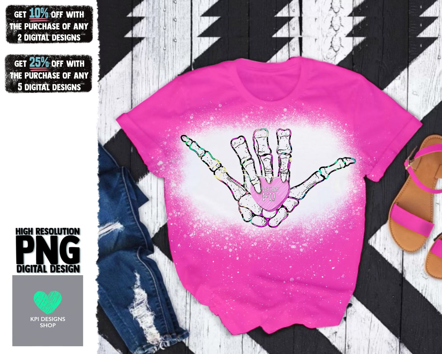 Skelly Hand ABCDEFU (2-pack) - Jan2022 - PNG - Digital Design