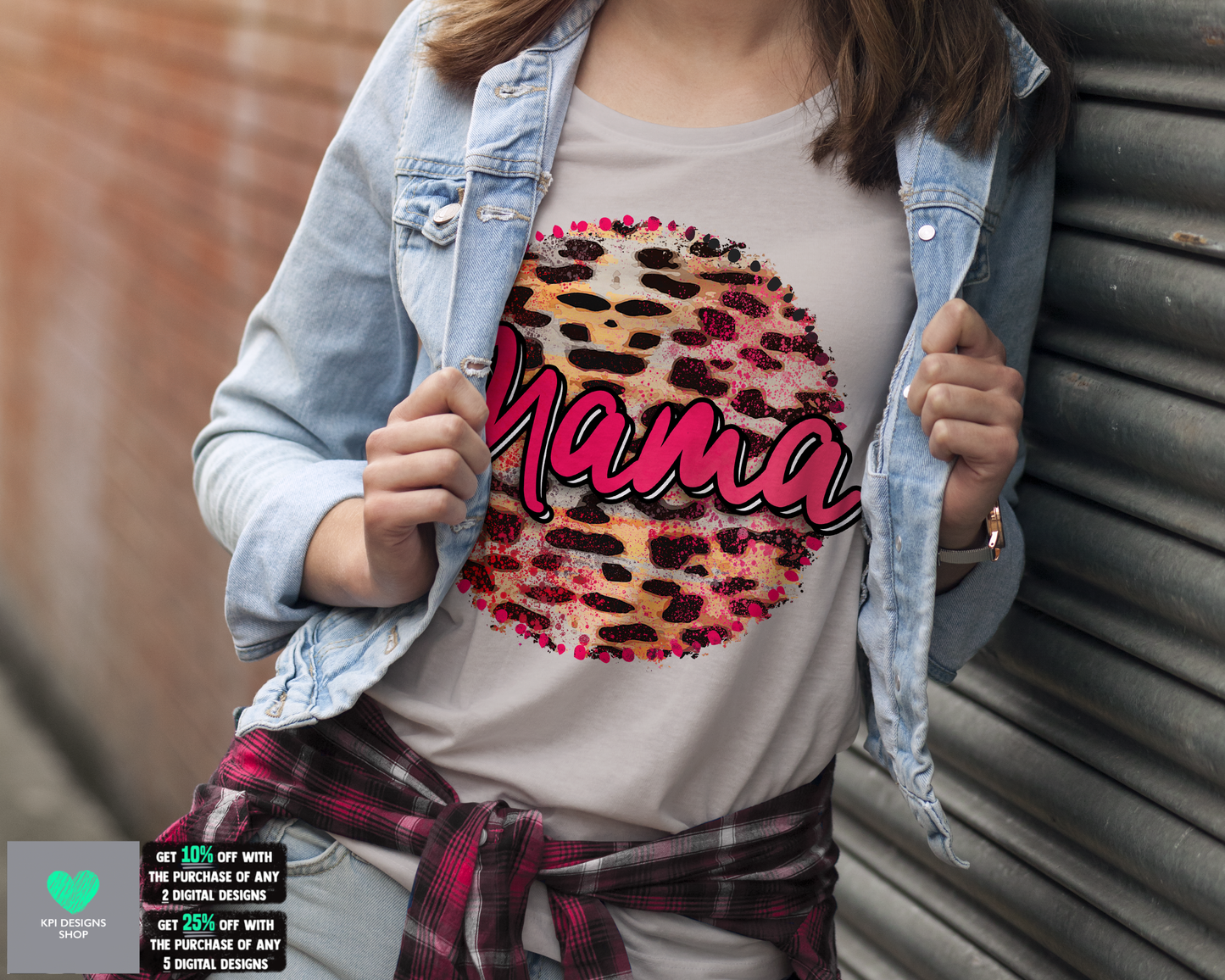 Mama & Mini Set (Cheetah print) - Mar2022 - PNG - Digital Design