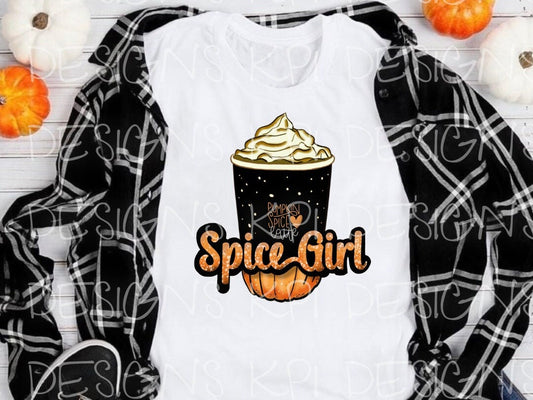Spice Girl - Pumpkin Spice - Coffee - PNG - Digital Design
