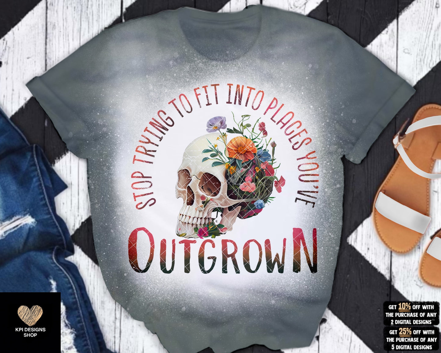 Stop Trying to Fit Into Places You've Outgrown (3-pack) - Mar2023 - PNG - Digital Design