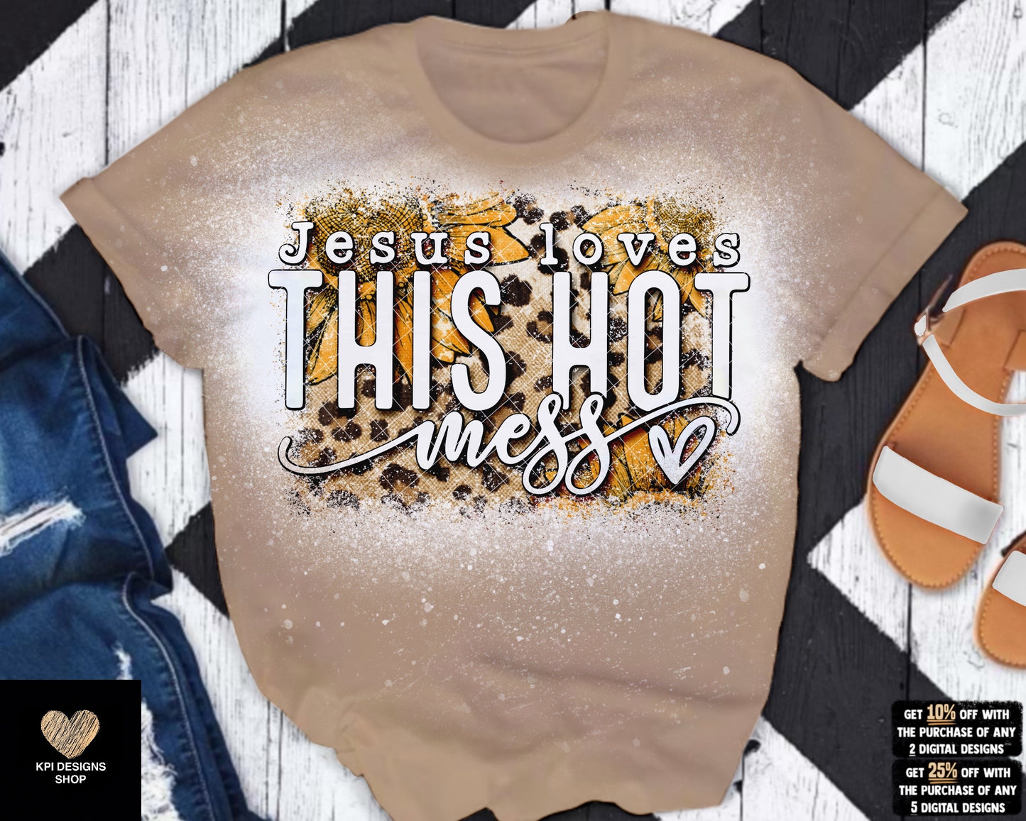 Jesus Loves This Hot Mess (3-pack) - April2023 - PNG - Digital Design