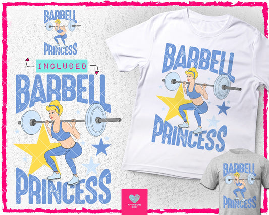 Barbell Princess (2-pack) - Feb2024 - PNG - Digital Design
