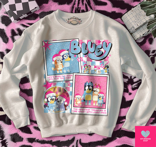 Blue Christmas - July2024 - PNG - Digital Design