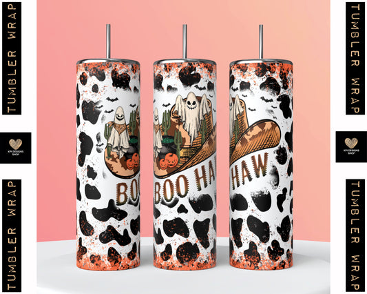 Tumbler Wrap: Boo Haw - July2023 - PNG - Digital Design