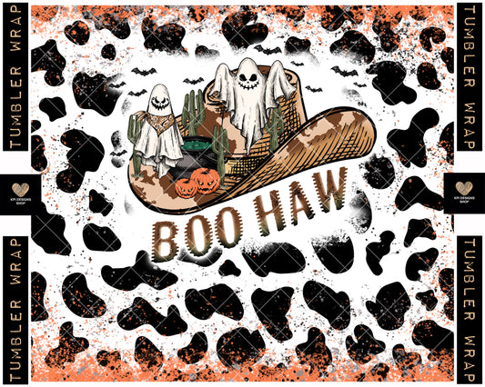 Tumbler Wrap: Boo Haw - July2023 - PNG - Digital Design