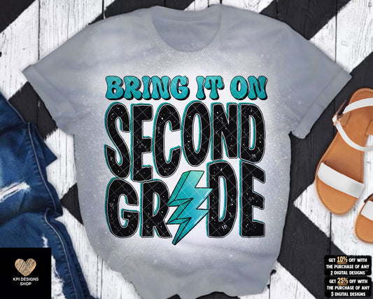 Bring It On Second Grade (3-pack)- July2023 - PNG - Digital Design