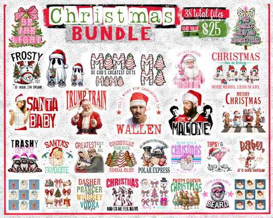 2024 Christmas BUNDLE (40 files) - Nov2024 - PNG - Digital Design