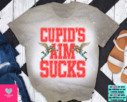Cupid's Aim Sucks (10-pack) - Dec2023 - PNG - Digital Design