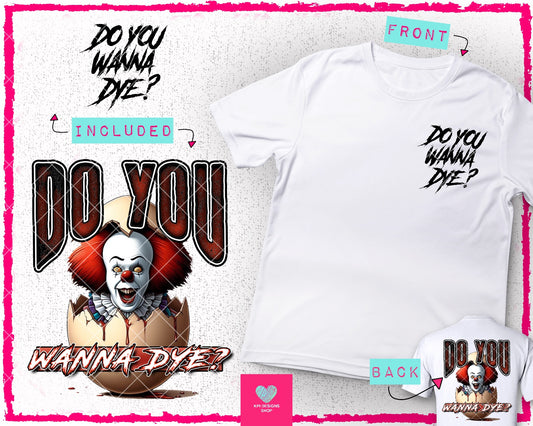 Penny: Do You Wanna Dye? + Matching Pocket - Feb2024 - PNG - Digital Design