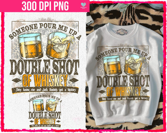 Double Shot of Whiskey (2-pack) May2024 - PNG - Digital Design