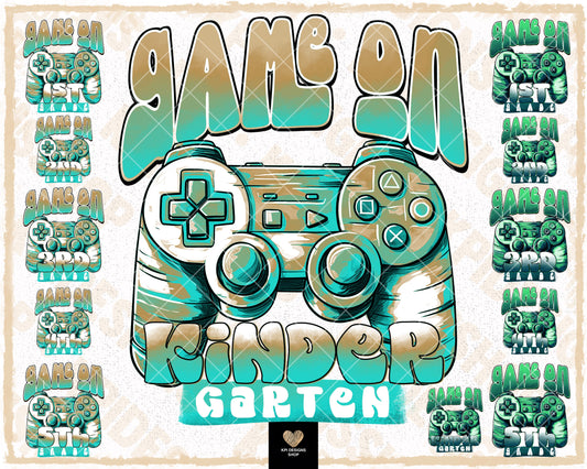 BUNDLE: Game On School (12-pack)- July2023 - PNG - Digital Design (Personal Use Recommended)