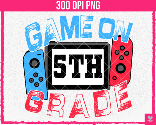 Game On 5th Grade - July2024 - PNG - Digital Design