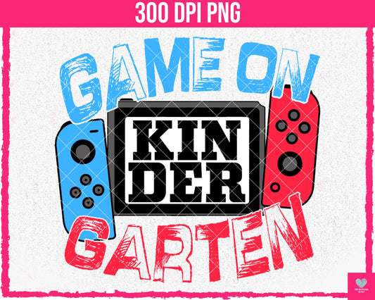 Game On Kindergarten - July2024 - PNG - Digital Design
